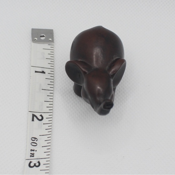 🌸 3/$15 NWOT Small Elegant Dark Brown Elephant Figurine - Picture 5 of 5